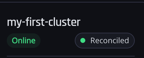Reconciled successfully